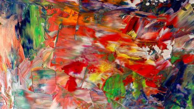 Renkli soyut arka plan duvar kağıdı. Modern motif görsel sanat. Yağlı boya karışımı. Moda el boyama bezi. Duvar dekorasyonu ve Duvar resimleri fikri. 