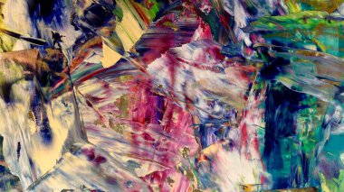 Renkli soyut arka plan duvar kağıdı. Modern motif görsel sanat. Yağlı boya karışımı. Moda el boyama bezi. Duvar dekorasyonu ve Duvar resimleri fikri. 