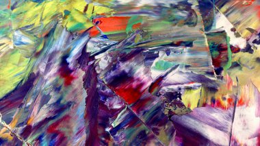 Renkli soyut arka plan duvar kağıdı. Modern motif görsel sanat. Yağlı boya karışımı. Moda el boyama bezi. Duvar dekorasyonu ve Duvar resimleri fikri. 