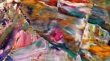 Renkli soyut arka plan duvar kağıdı. Modern motif görsel sanat. Yağlı boya karışımı. Moda el boyama bezi. Duvar dekorasyonu ve Duvar resimleri fikri. 