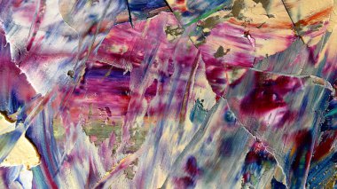Renkli soyut arka plan duvar kağıdı. Modern motif görsel sanat. Yağlı boya karışımı. Moda el boyama bezi. Duvar dekorasyonu ve Duvar resimleri fikri. 