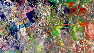 Renkli soyut arka plan duvar kağıdı. Modern motif görsel sanat. Yağlı boya karışımı. Moda el boyama bezi. Duvar dekorasyonu ve Duvar resimleri fikri.