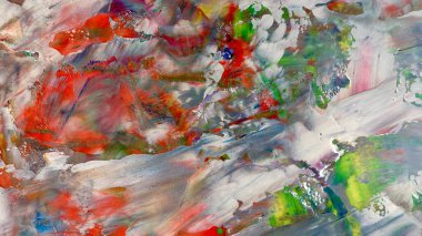 Renkli soyut arka plan duvar kağıdı. Modern motif görsel sanat. Yağlı boya karışımı. Moda el boyama bezi. Duvar dekorasyonu ve Duvar resimleri fikri.