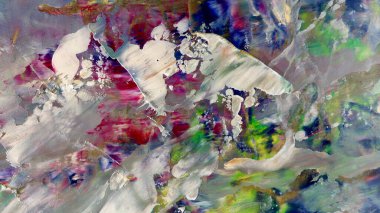 Renkli soyut arka plan duvar kağıdı. Modern motif görsel sanat. Yağlı boya karışımı. Moda el boyama bezi. Duvar dekorasyonu ve Duvar resimleri fikri.