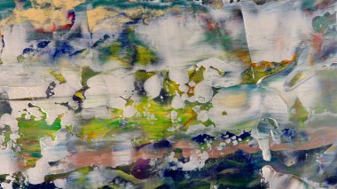 Renkli soyut arka plan duvar kağıdı. Modern motif görsel sanat. Yağlı boya karışımı. Moda el boyama bezi. Duvar dekorasyonu ve Duvar resimleri fikri.