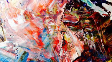 Renkli soyut arka plan duvar kağıdı. Modern motif görsel sanat. Yağlı boya karışımı. Moda el boyama bezi. Duvar dekorasyonu ve Duvar resimleri fikri.