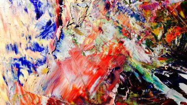 Renkli soyut arka plan duvar kağıdı. Modern motif görsel sanat. Yağlı boya karışımı. Moda el boyama bezi. Duvar dekorasyonu ve Duvar resimleri fikri.