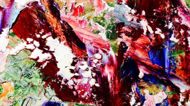 Renkli soyut arka plan duvar kağıdı. Modern motif görsel sanat. Yağlı boya karışımı. Moda el boyama bezi. Duvar dekorasyonu ve Duvar resimleri fikri.