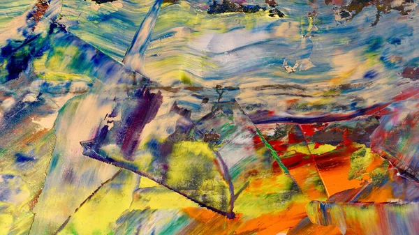 Renkli soyut arka plan duvar kağıdı. Modern motif görsel sanat. Yağlı boya karışımı. Moda el boyama bezi. Duvar dekorasyonu ve Duvar resimleri fikri. 