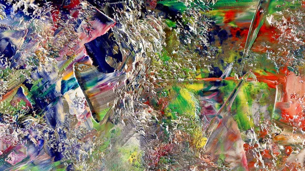 Renkli soyut arka plan duvar kağıdı. Modern motif görsel sanat. Yağlı boya karışımı. Moda el boyama bezi. Duvar dekorasyonu ve Duvar resimleri fikri.