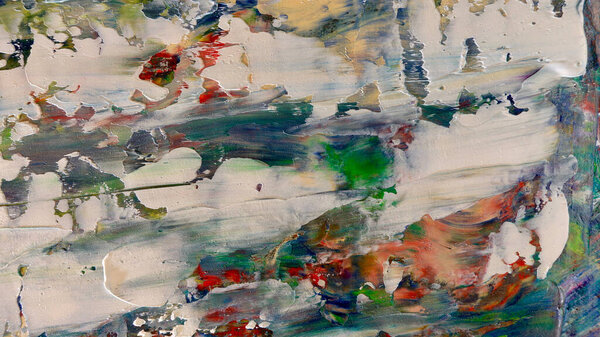 Красочные абстрактные обои для фона. Современный мотив визуального искусства. Смесь масляной краски. Модная ручная роспись холста. Настенный декор и настенные рисунки.