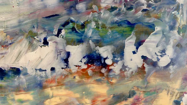 Renkli soyut arka plan duvar kağıdı. Modern motif görsel sanat. Yağlı boya karışımı. Moda el boyama bezi. Duvar dekorasyonu ve Duvar resimleri fikri.