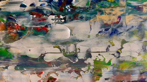 Renkli soyut arka plan duvar kağıdı. Modern motif görsel sanat. Yağlı boya karışımı. Moda el boyama bezi. Duvar dekorasyonu ve Duvar resimleri fikri.
