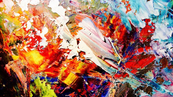 Renkli soyut arka plan duvar kağıdı. Modern motif görsel sanat. Yağlı boya karışımı. Moda el boyama bezi. Duvar dekorasyonu ve Duvar resimleri fikri.