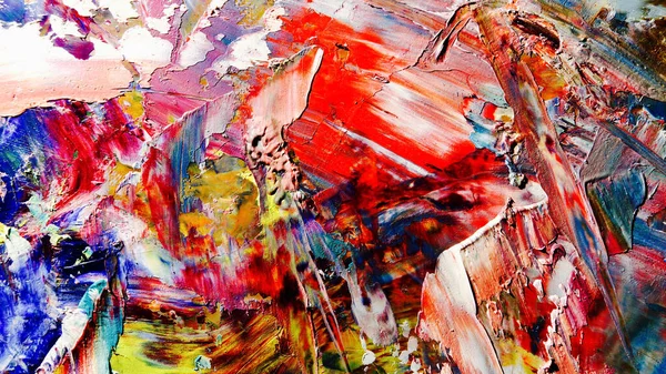 Renkli soyut arka plan duvar kağıdı. Modern motif görsel sanat. Yağlı boya karışımı. Moda el boyama bezi. Duvar dekorasyonu ve Duvar resimleri fikri.