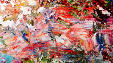 Renkli soyut arka plan duvar kağıdı. Modern motif görsel sanat. Yağlı boya karışımı. Moda el boyama bezi. Duvar dekorasyonu ve Duvar resimleri fikri.