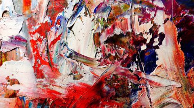 Renkli soyut arka plan duvar kağıdı. Modern motif görsel sanat. Yağlı boya karışımı. Moda el boyama bezi. Duvar dekorasyonu ve Duvar resimleri fikri.