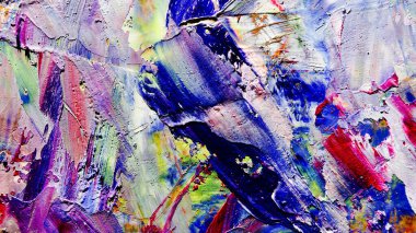 Renkli soyut arka plan duvar kağıdı. Modern motif görsel sanat. Yağlı boya karışımı. Moda el boyama bezi. Duvar dekorasyonu ve Duvar resimleri fikri.