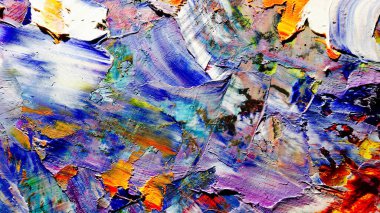 Renkli soyut arka plan duvar kağıdı. Modern motif görsel sanat. Yağlı boya karışımı. Moda el boyama bezi. Duvar dekorasyonu ve Duvar resimleri fikri.