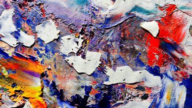 Renkli soyut arka plan duvar kağıdı. Modern motif görsel sanat. Yağlı boya karışımı. Moda el boyama bezi. Duvar dekorasyonu ve Duvar resimleri fikri.