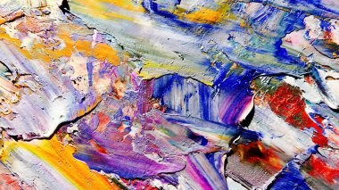 Renkli soyut arka plan duvar kağıdı. Modern motif görsel sanat. Yağlı boya karışımı. Moda el boyama bezi. Duvar dekorasyonu ve Duvar resimleri fikri.