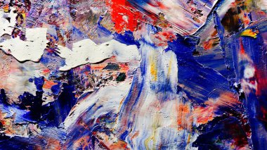 Renkli soyut arka plan duvar kağıdı. Modern motif görsel sanat. Yağlı boya karışımı. Moda el boyama bezi. Duvar dekorasyonu ve Duvar resimleri fikri.