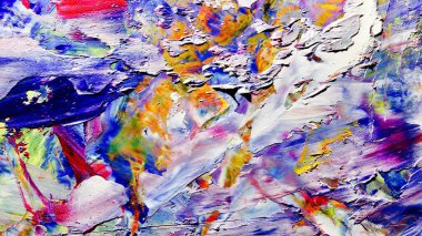 Renkli soyut arka plan duvar kağıdı. Modern motif görsel sanat. Yağlı boya karışımı. Moda el boyama bezi. Duvar dekorasyonu ve Duvar resimleri fikri.