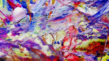 Renkli soyut arka plan duvar kağıdı. Modern motif görsel sanat. Yağlı boya karışımı. Moda el boyama bezi. Duvar dekorasyonu ve Duvar resimleri fikri.