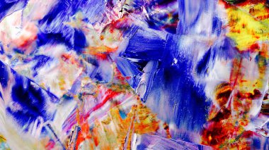 Renkli soyut arka plan duvar kağıdı. Modern motif görsel sanat. Yağlı boya karışımı. Moda el boyama bezi. Duvar dekorasyonu ve Duvar resimleri fikri.