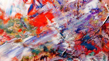 Renkli soyut arka plan duvar kağıdı. Modern motif görsel sanat. Yağlı boya karışımı. Moda el boyama bezi. Duvar dekorasyonu ve Duvar resimleri fikri.