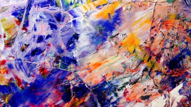 Renkli soyut arka plan duvar kağıdı. Modern motif görsel sanat. Yağlı boya karışımı. Moda el boyama bezi. Duvar dekorasyonu ve Duvar resimleri fikri