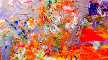 Renkli soyut arka plan duvar kağıdı. Modern motif görsel sanat. Yağlı boya karışımı. Moda el boyama bezi. Duvar dekorasyonu ve Duvar resimleri fikri