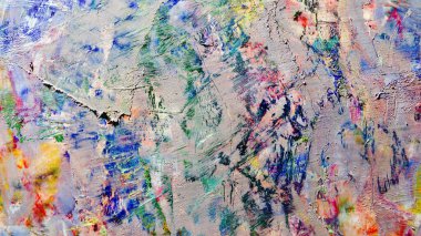 Renkli soyut arka plan duvar kağıdı. Modern motif görsel sanat. Yağlı boya karışımı. Moda el boyama bezi. Duvar dekorasyonu ve Duvar resimleri fikri