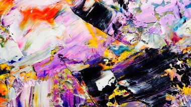 Renkli soyut arka plan duvar kağıdı. Modern motif görsel sanat. Yağlı boya karışımı. Moda el boyama bezi. Duvar dekorasyonu ve Duvar resimleri fikri