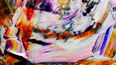 Renkli soyut arka plan duvar kağıdı. Modern motif görsel sanat. Yağlı boya karışımı. Moda el boyama bezi. Duvar dekorasyonu ve Duvar resimleri fikri