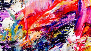 Renkli soyut arka plan duvar kağıdı. Modern motif görsel sanat. Yağlı boya karışımı. Moda el boyama bezi. Duvar dekorasyonu ve Duvar resimleri fikri.