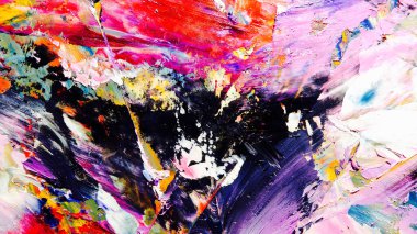 Renkli soyut arka plan duvar kağıdı. Modern motif görsel sanat. Yağlı boya karışımı. Moda el boyama bezi. Duvar dekorasyonu ve Duvar resimleri fikri. 