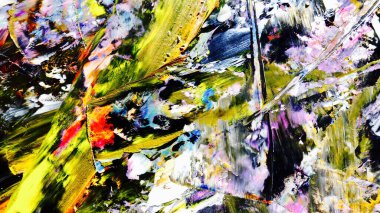 Renkli soyut arka plan duvar kağıdı. Modern motif görsel sanat. Yağlı boya karışımı. Moda el boyama bezi. Duvar dekorasyonu ve Duvar resimleri fikri.