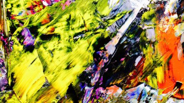 Renkli soyut arka plan duvar kağıdı. Modern motif görsel sanat. Yağlı boya karışımı. Moda el boyama bezi. Duvar dekorasyonu ve Duvar resimleri fikri.