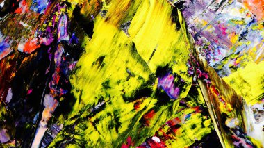 Renkli soyut arka plan duvar kağıdı. Modern motif görsel sanat. Yağlı boya karışımı. Moda el boyama bezi. Duvar dekorasyonu ve Duvar resimleri fikri.