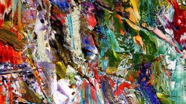 Renkli soyut arka plan duvar kağıdı. Modern motif görsel sanat. Yağlı boya karışımı. Moda el boyama bezi. Duvar dekorasyonu ve duvar resimleri fikri. 3 Boyutlu Doku