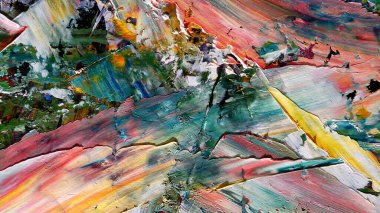 Renkli soyut arka plan duvar kağıdı. Modern motif görsel sanat. Yağlı boya karışımı. Moda el boyama bezi. Duvar dekorasyonu ve duvar resimleri fikri. 3 Boyutlu Doku