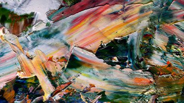 Renkli soyut arka plan duvar kağıdı. Modern motif görsel sanat. Yağlı boya karışımı. Moda el boyama bezi. Duvar dekorasyonu ve duvar resimleri fikri. 3 Boyutlu Doku