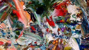 Renkli soyut arka plan duvar kağıdı. Modern motif görsel sanat. Yağlı boya karışımı. Moda el boyama bezi. Duvar dekorasyonu ve Duvar resimleri fikri.