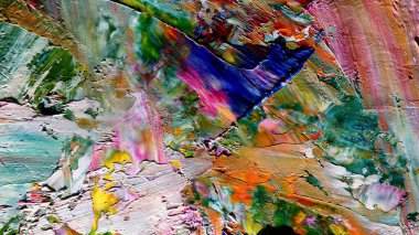 Renkli soyut arka plan duvar kağıdı. Modern motif görsel sanat. Yağlı boya karışımı. Moda el boyama bezi. Duvar dekorasyonu ve Duvar resimleri fikri.