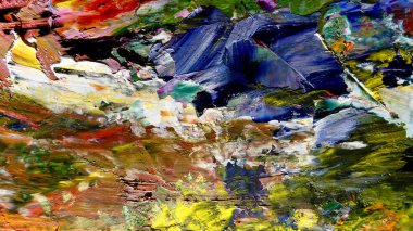 Renkli soyut arka plan duvar kağıdı. Modern motif görsel sanat. Yağlı boya karışımı. Moda el boyama bezi. Duvar dekorasyonu ve Duvar resimleri fikri.