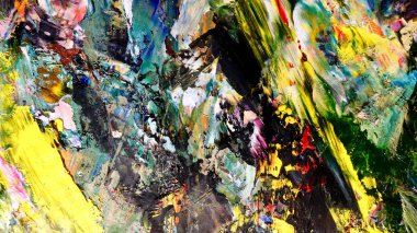 Renkli soyut arka plan duvar kağıdı. Modern motif görsel sanat. Yağlı boya karışımı. Moda el boyama bezi. Duvar dekorasyonu ve Duvar resimleri fikri