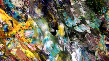 Renkli soyut arka plan duvar kağıdı. Modern motif görsel sanat. Yağlı boya karışımı. Moda el boyama bezi. Duvar dekorasyonu ve Duvar resimleri fikri.