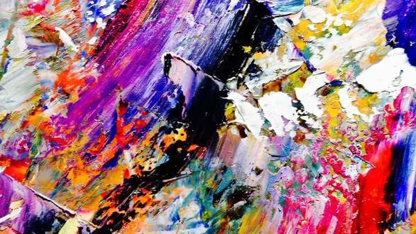 Renkli soyut arka plan duvar kağıdı. Modern motif görsel sanat. Yağlı boya karışımı. Moda el boyama bezi. Duvar dekorasyonu ve Duvar resimleri fikri.