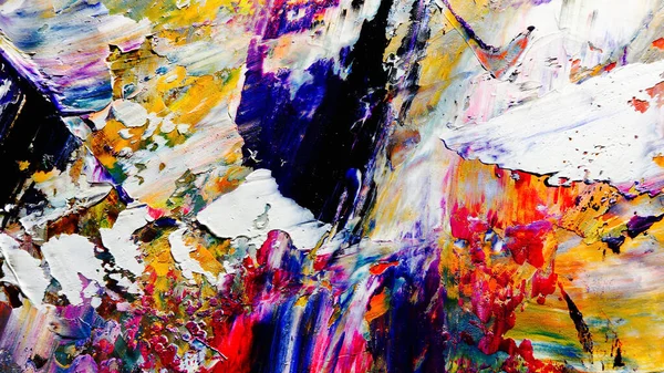 Renkli soyut arka plan duvar kağıdı. Modern motif görsel sanat. Yağlı boya karışımı. Moda el boyama bezi. Duvar dekorasyonu ve Duvar resimleri fikri.